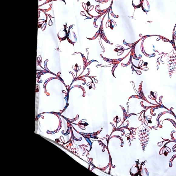 NEW Robert Graham Exclusive Floral Large White Colorful Classic Fit Sport Shirt - Picture 9 of 12